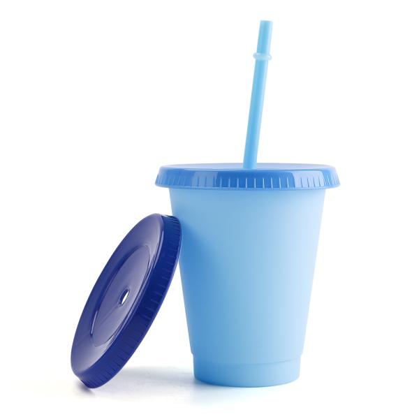 10 Oz Insulated Vacuum Tumbler Mug PP Cold Color Changing Party Cups Set 5pcs/Sets Juice Mugs