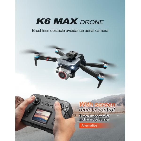 K6 Max Drone Wifi Foldable Remote Control Helicopter Perfect for Thrilling RC Dron Toy Gifts