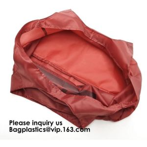 Custom Eco-friendly Durable Foldable Polyester Handle Bag Pocket Folding Nylon