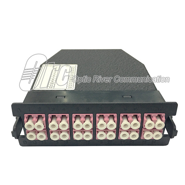 Buy 24 Fibers MPO To LC LGX Flexible Cassette Modules OM4 at wholesale prices