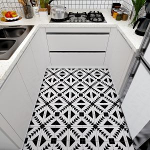 Black White Ceramic Rustic Tile 20x20cm AAA Grade Non-Slip