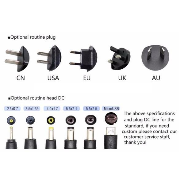 36W 3A AC DC 12 Volt Power Supply , High Riliablity Wall Plug Power Supply