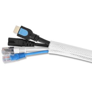 Lightweight Multifilament Pet Wrap Braided Sleeving For Cable Harness