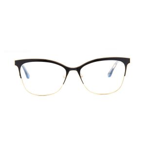 Gold Black Classical Metal Square Frame Sun Glasses For Man