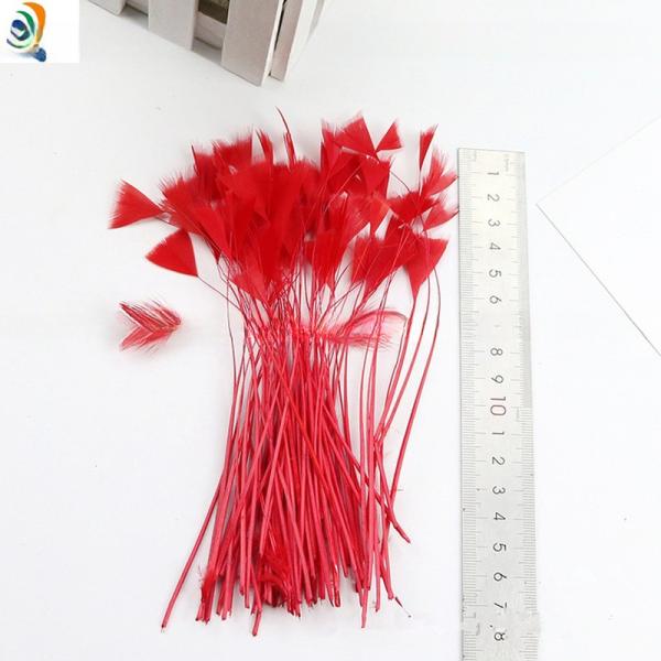 8-10cm Dyed Stripped Goose Carnival Feathers For Customer Requirements