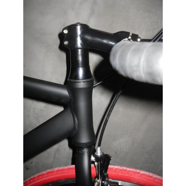 700C Full Matte Black OEM Aluminium Frame Single Speed Road Bike Gross Weight 13KG