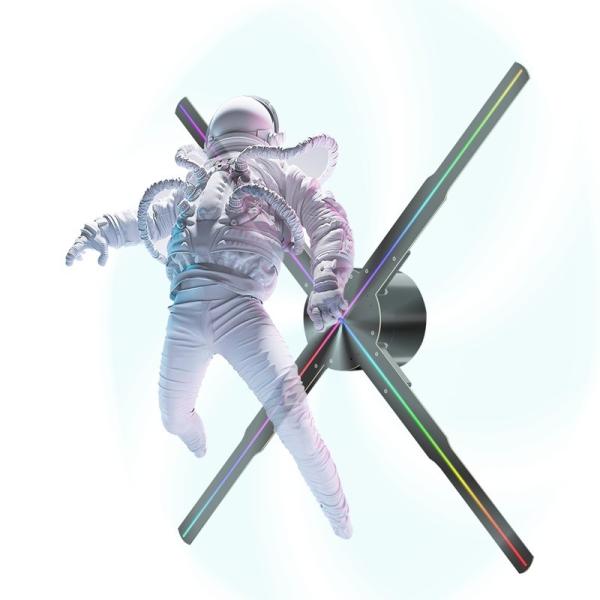 Buy Subway Advertising 3D Hologram Fan with SD Card APP Connectivity and Rechargeable Battery at wholesale prices