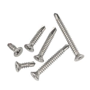 Self Drilling Screw with Phillips Head Metric Measurement and Stainless Steel