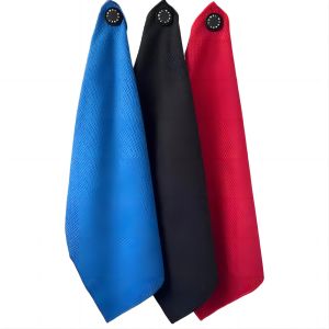 China Hanging Loop Included Golf Microfiber Towel For Golf Course on sale