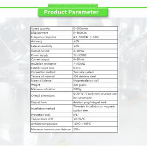 UBZD2000Y Vibration Transmitters Essential For Rotating Machinery Monitoring