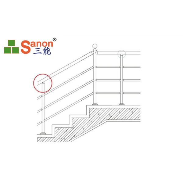 Stainless Steel Handrail Components 30 Degree Connector For Stair Handrail Tube