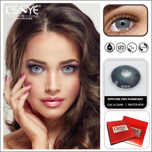 KSSEYE Natural Color Contact Lenses Blue Fashion Cosmetic Colored Eye Contact Lens