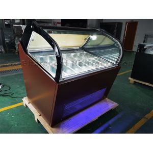 16 Pans Ice Cream Display Freezer