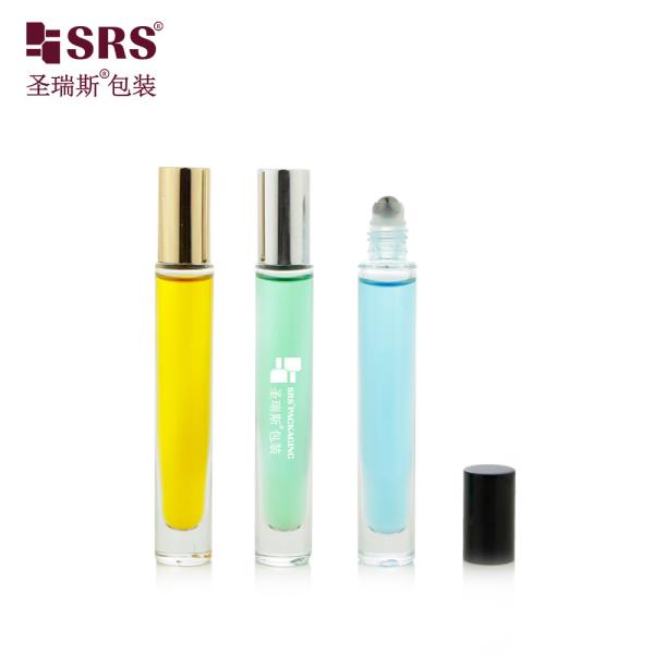 Round Shape Clear Thick Bottom No Leakage Perfume Essential Oil Roller Ball Bottles 10ml