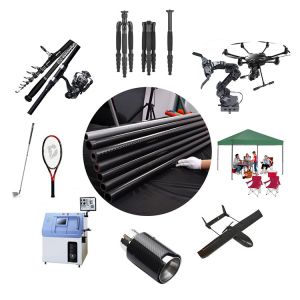 Extension Durable Multi-Sections 3K Carbon Fiber Telescopic Tube / Telescopic