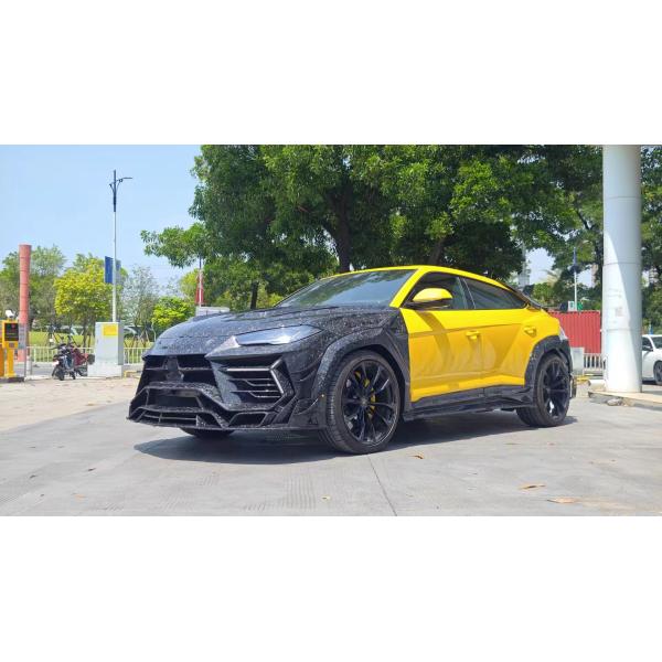 280mm Lamborghini Body Kit URUS MSY Style Front And Rear Bumper Spoiler Hood Kit Green