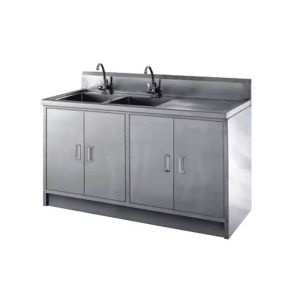 China Hospital Hand Washing Sink Cabinet 304 Stainless Steel For Disinfection on sale