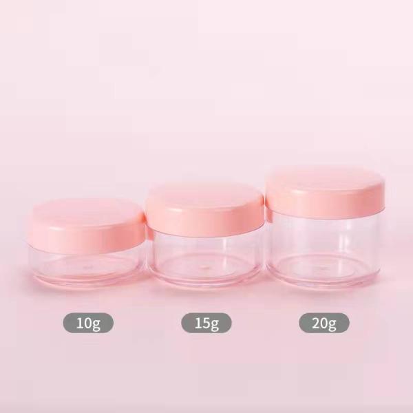 Sub-Packaging Small Round 50g Plastic Cosmetic Jar Travel Sub-Bottling Cream Jar
