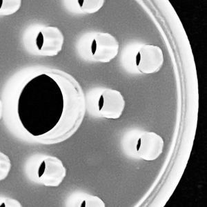 Frosted Quartz Glass Plate With Multibore For Laboratory Water Swirling Device