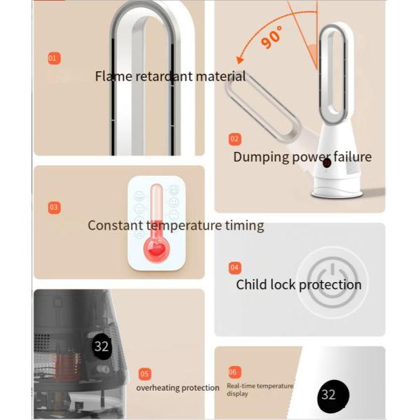 20 Inch Air Bladeless Fan with Air Purifier and Without Vane Rotary Vane Quantity