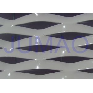 Electric Galvanized Aluminum Expanded Metal , White Metal Sheet With Holes