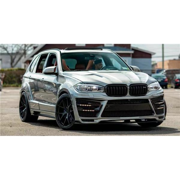 For BMW X5 X5M Wide-body Kit X5 X5M Upgraded RD Carbon Fiber Style Front and Rear Bumper Spoiler Hood Widebody Kit