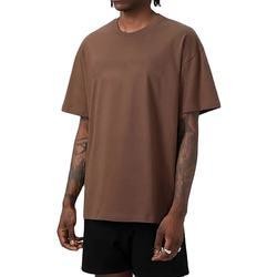 China                  Prime Quality Custom Logo Heavy Weight Thick Cotton T-Shirts 280GSM 100% Cotton White T-Shirt for Men              on sale