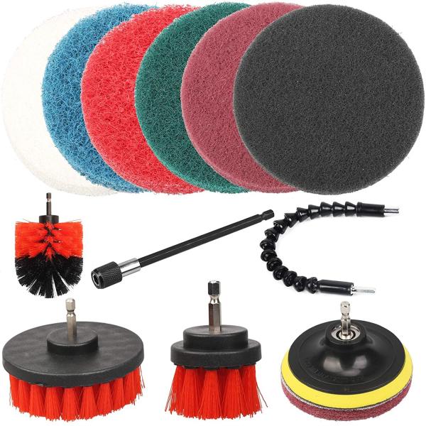 Buy 11pcs Electric Bathroom Drill Brush Kit 310g Multipurpose at wholesale prices