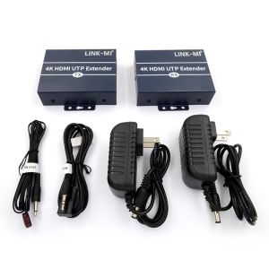 120m 4K HDMI Extender Over Cat6 Cat6e Cable With HDMI Loop Out IR Control