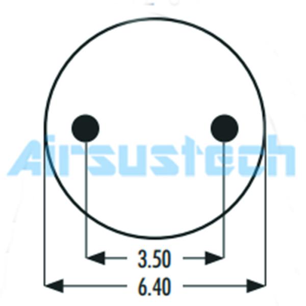 Flexible And Adjustable 2B9-296 Goodyear Air Springs 578-92-3-211 Air Suspension Shock