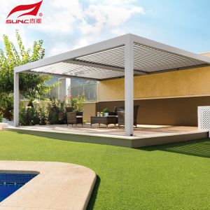 Smart Remote Controlled Aluminum Garden Pergola Waterproof Windproof Gazebo