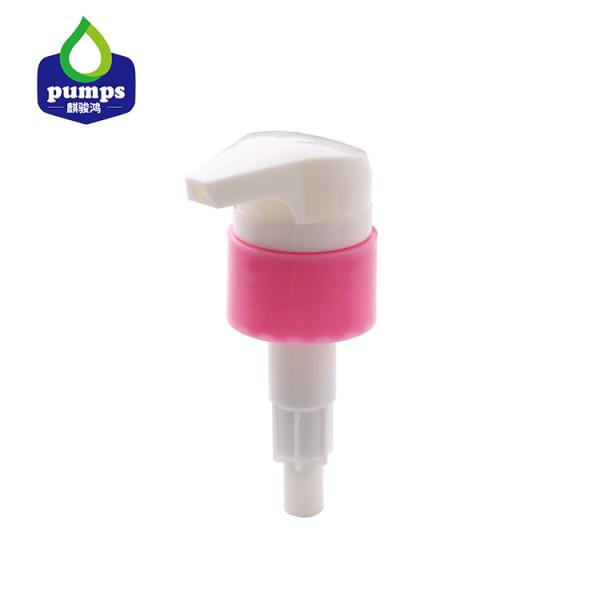 Buy Durable Customized Pink Lotion Pump / Ribbed Foaming Hand Soap Pump at wholesale prices