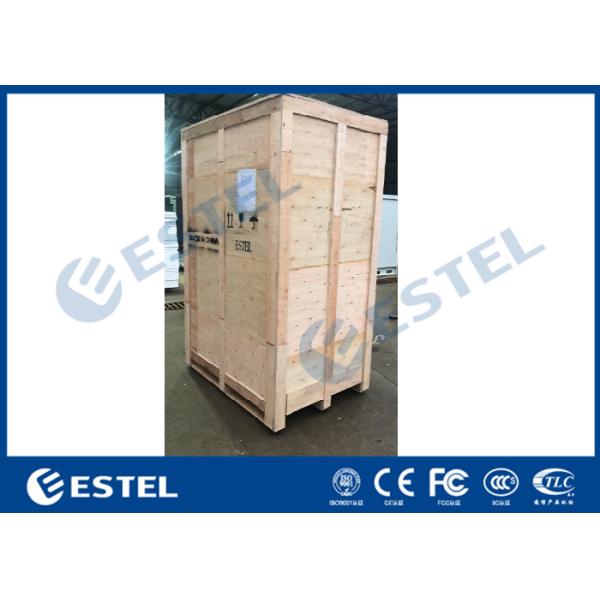 Double Wall IP55 Outdoor Telecom Cabinet Floor Mount Waterproof Three Point Lock