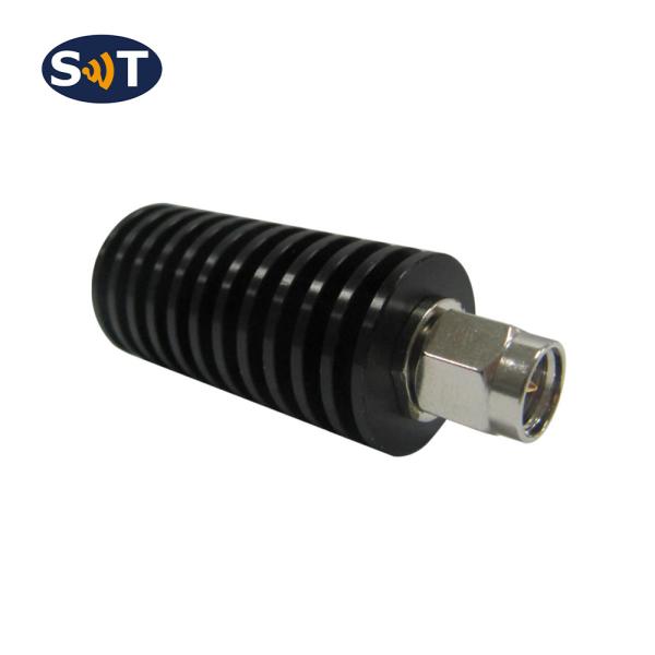 Black 20 W SMA Attenuators DC - 26.5 GHz Connector 20 W Aluminum Shell