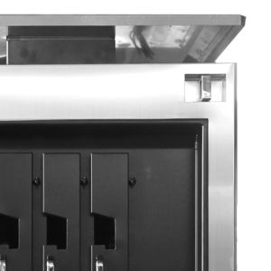 Silvery / Black Stainless Steel Fish Grill Machine Smart Frequency Conversion