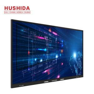 No Folded 65" Led Touch Screen Monitor Interactive Board 4K For School / Office