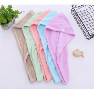 Quick-Dry Microfiber Hair Turban – Perfect for Curly & Long Hair