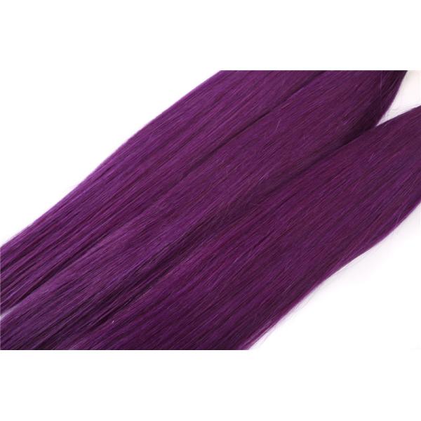 12-24 Inches 8A Grade Two Tones Purple Hair Virgin Brazilian Human Hair weft Tangle and Shedding Free