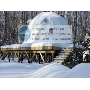 Heat Proof Outdoor Geo Glamping Dome Tent For 2 Person