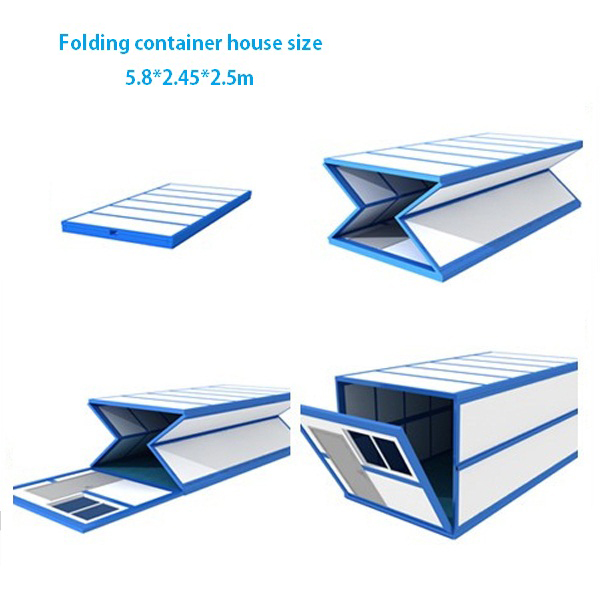 Customized Logo Prefab Metal Structures Office Folding Container Superior Air Tightness