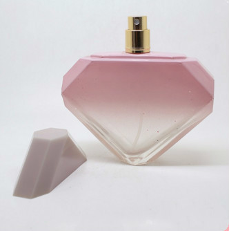 Buy 90ML china factory cheap square shape pink perfume bottles with high quality at wholesale prices