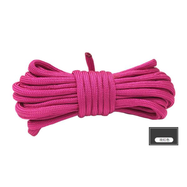 Colorful Orange Nylon Rope ISO9001 Double Braided Polyester Rope