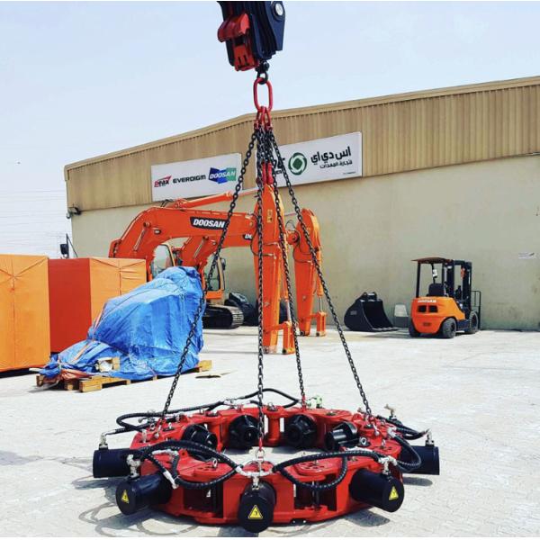 Low Noise Low Vibration Hydraulic Round Pile Breaker Construction Machinery