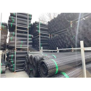 High Tensile Strength Low Elgongation Biaxial Plastic Geogrid 32x32mm