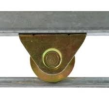 Pulley smoothly gold silvery industrial sliding gate wheel hardware kits