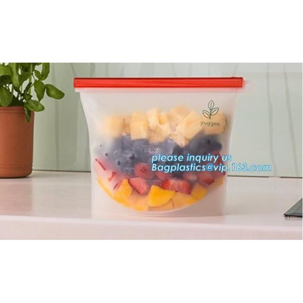 Silicone Kitchen Bag, Silicone Food Storage Bag Reusable,Reusable Silicone Food Storage Bag Food Grade Vegetable Storage