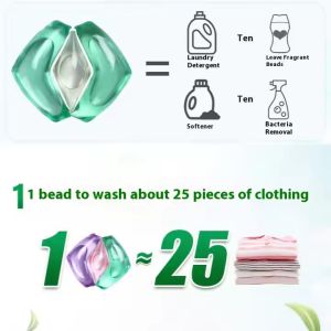 Large 25g Laundry Fragrance Beads Three-Chamber OEM/ODM Detergent Pods For
