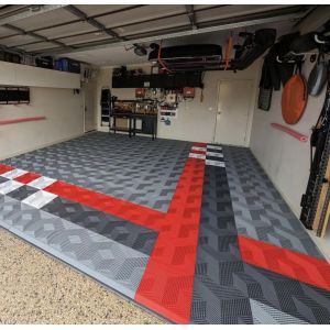 Outdoor Interlocking Garage Carpet Tiles 40x40 Hard Plastic Garage Tiles