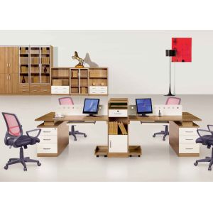Quality Melamine Laminated Office System Furniture Workstation K / D Structure for sale