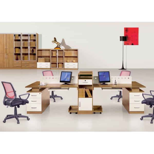 Melamine Laminated Office System Furniture Workstation K / D Structure